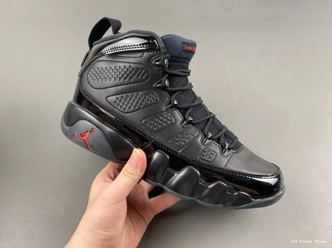 1st Kicks 302370-014 Retro Bred Air Jordan 9 Patent 0709